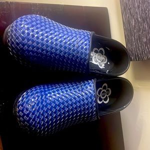 Cobalt Blue Basket weave Sanita/Clog/39 (8.5)